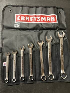 23439 Craftsman Industrial 7pc Sae Combination Wrench Set -va- Usa Read Description