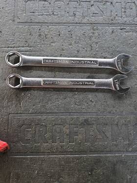 Craftsman 23509 Metric Industrial Combination Wrench 6pt Usa 17 18 Mm