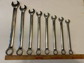 Craftsman 23534-23525 Sears Industrial Usa Full Polish Wrench Set -8pc 11/16 Inch -1 .25