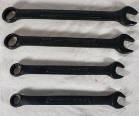 23849 Craftsman Industrial Usa Black Oxide 4 Piece Wrench Set Sae Rare Euc