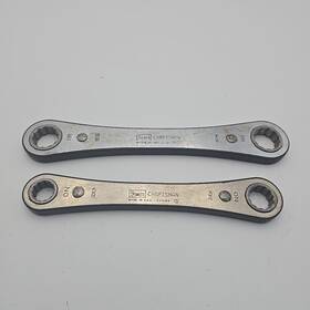 943685 Craftsman 243684 Craftman 13/16-7/8 5/8-3/4 12pt Chrome Ratcheting Box End Wrench