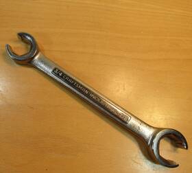 24822 Craftsman Industrial Tools 3/4 Inch X 7/8 6 Point Flare Nut Line Wrench Usa