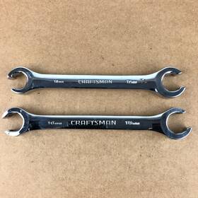 42098-42099 Craftsman Professional Usa Metric 15mm To 18mm Flare Nut Line Wrench 42098 42099