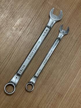 42237-42240 Craftsman Professional Usa 13/16 Inch 5/6 Combination Wrench 2pc 42240 42237 Raised