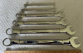 42232 Craftsman 42241 Rare Polished Professional 6 Piece Combo Wrench Set 5/16 Inch - 7/8