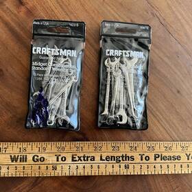 Craftsman 42319-44778 Vintage Midget Ignition Wrench Sae Combination And Angled