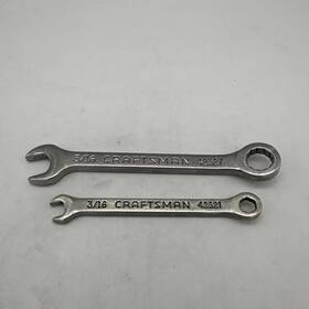 42321-42327 Craftsman 12 And 6 Point Midget Ignition Combo Wrench 3/16 42321 5/16 42327