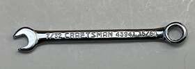 42324 Craftsman 15/64 Inch Combination Wrench Polished 12pt Clean