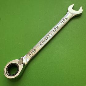 42412-gk-a Craftsman 42412-gk-a- Usa Sae 5/16 Inch Reversible Ratcheting 12pt Combination Wrench
