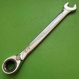 42413-gk-a Craftsman 42413-gk-a- Usa Sae 3/8 Inch Reversible Ratcheting 12pt Combination Wrench