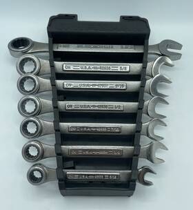 42442 Craftsman 7-piece 5/16 Inch To 3/4 Combination 12-pt. Sae Ratcheting Wrench Set