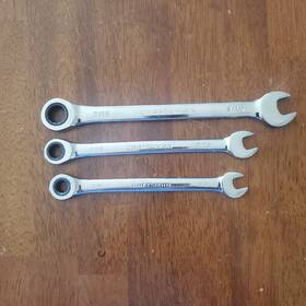 Craftsman 42564 42562 42561 3 Sae Ratcheting Combination Wrench Set 12pt 9/16 7/16 3/8in Usa Made