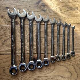42561 Craftsman 42567 12 Pt. Sae Ratcheting Combination Wrenches 10pc