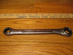 42592 Craftsman Double Box End Ratcheting Wrench 9/16 X 5/8 Inch Va Usa Bin Fs