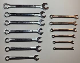 42864-42876 Craftsman Vintage Va V Combination Wrench Set 7mm-19mm 6pt Metric