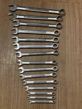 42937 Craftsman 42909 Usa 6mm To 20mm Combination Wrench Set Of 15pc