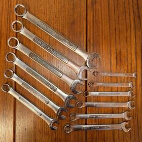42921 Craftsman 42911 12pc Vtg Metric Combination Wrench Set 7mm 19mm V-inverted -v Va Usa