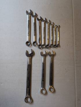 Craftsman 42921-42911 Vintage Metric Usa 12pt Combination 11pc Wrench Set 7mm-16mm And 19mm