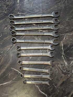 42937 Craftsman 42923 42939 42922 42938 Tools Usa 11pc Va 9mm-24mm Large Metric Rare Combination Wrench Set