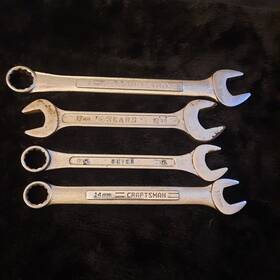 42925-42918 Craftsman Sears Metric 4 Pc Wrenches. 19mm To 14mm