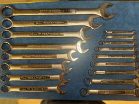 42911 Craftsman 42933 Usa 17 Piece Metric Combination Wrenches