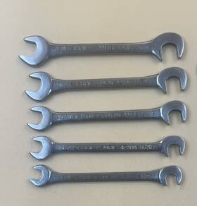 43103-43107 Craftsman 43103 43104 43105 43106 43107 5 Piece Open End Ignition Wrench Set Usa