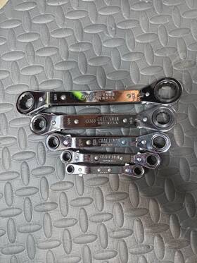 43666-43366 Craftsman 43366-43666 5pc Metric Offset Ratcheting Box End Wrench Set Usa #43666-43366