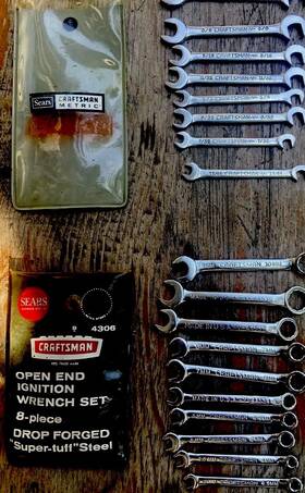 43433 Craftsman Usa 2 Sets Metric 4306 Ignition Wrench Complete 10 And 8 Piece