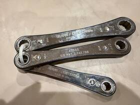 434684 Craftsman 43683 3pcs Ratcheting Double Box End Wrench Set 3/8 Inch - 3/4 Sae Usa