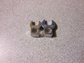 43621 Craftsman 43623 Crowfoot Open End Wrench Heads Lot Of 2 - 1/2 Inch 9/16ftft Gdo