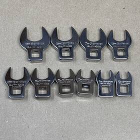 Vv43631 Craftsman 43641 10pc 3/8 Inch Drive 10-19mm Metric Crowfoot Wrench Set Usa Crow Foot