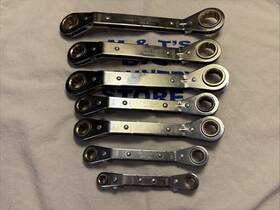 43661-43666 Craftsman Usa 7pc 6pt/12pt Metric Ratcheting Wrenches 7mm-21mm