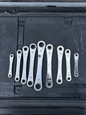 43670 Craftsman Sears Usa Ratcheting Box End Wrenches 9 Sae And Metric Sets