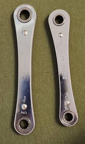 43694 Craftsman 43693 Sears Ratcheting Box Wrench 12mm - 13mm And 14mm 16mm Lot 3359