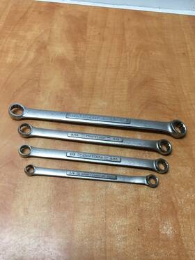 43922 Craftsman 43927 43924 43923 Vintage 4 Pc -vv- Series Sae Double Box End Wrench Set 3/8-13/16 Inch