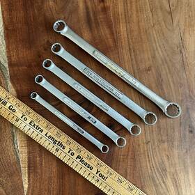 43922 Craftsman 43928 43926 43924 43923 Sae Double Box End Wrench Set 12 Point 5pc Vv Series 3/8 Inch - 7/8 Usa