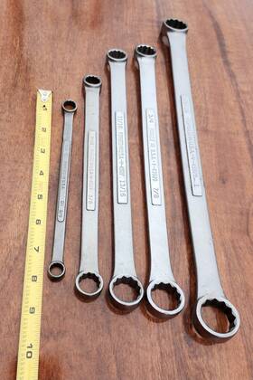 43924 Craftsman 43929 43928 43927 Sae Double Box End Wrench Set 12 Point 5pc V C1 Ser 3/8 Inch - 1 Usa 43924 Craftsman 43929 43928 43927 Sae Double Box End Wrench Set 12 Point 5pc V C1 Ser 3/8 Inch - 1 Usa