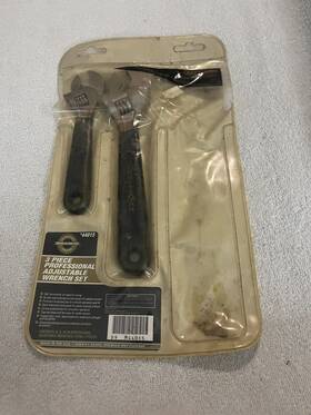 44015 Craftsman Professional Adjustable Wrench Set Nos Usa Vintage Only 6&8 In