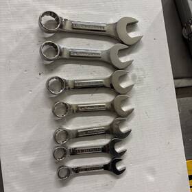 44106-44110 Craftsman Usa 7pc 12pt Sae Stubby Wrench Set 9/16 Inch - 1 -vv- 44110 44100 44099