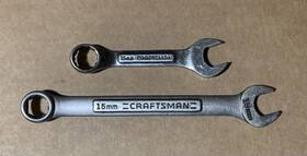 42872 Craftsman 44117 2 15mm Wrenches One Stubby And 6 Points Usa