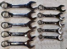 44130-44112 Craftsman Vintage Usa Metric Stubby -vv- 12mm-22mm Full Polish Set 44130-44112 Craftsman Vintage Usa Metric Stubby -vv- 12mm-22mm Full Polish Set