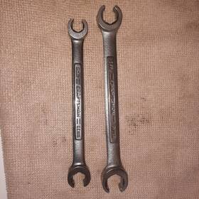 44171-44175 Craftsman Flare Nut Line Wrenches 2pc 1/2x9/16 No. 44171 And 9x11mm 44175. Usa