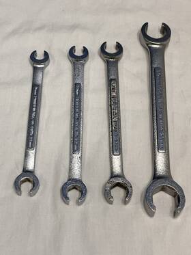 44175 Craftsman 44179 44177 44176 Tools Usa 4pc -v- Metric 9mm-21mm Flare Nut Line Wrench Set - 6 Point