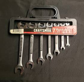 9-44187 Craftsman 44187 944187 Nice Sears Vv Sae 7pc Double Open End Wrench Set 1/4 Inch - 7/8 Usa