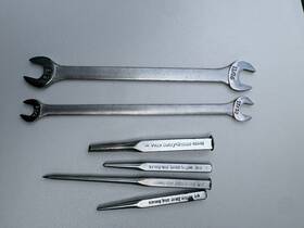 Craftsman 44473 44471 Inch Vintage Usa V Series Tappet Wrenches 4 Wf Punches
