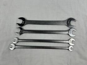 44475-44470 Craftsman Vintage Sae 4pc Thin Tappet Wrench Set -v Usa With Rare 17/32nd Vgc
