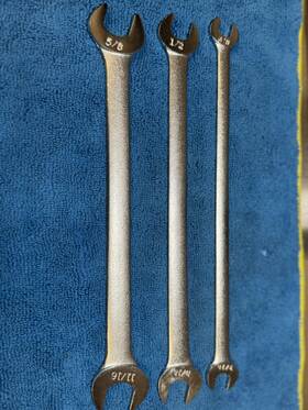 44472 Craftsman 44475 Usa Thin Double Open End Tappet Wrench Set Lightly Used