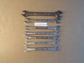 44506 Craftsman 44502 44503 44504 Vtg Metric Open End Wrenches Inch V Series 6mm - 14mm Nice Pls Read