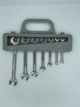 44502 Craftsman 7pc Metric Open End Wrench Set Usa -vv- 6mm - 19mm Nos