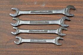 44508 Craftsman 44506 44507 44521 Metric Double Open End Wrench Set 12mm-19mm Vv Made In Usa Of 4